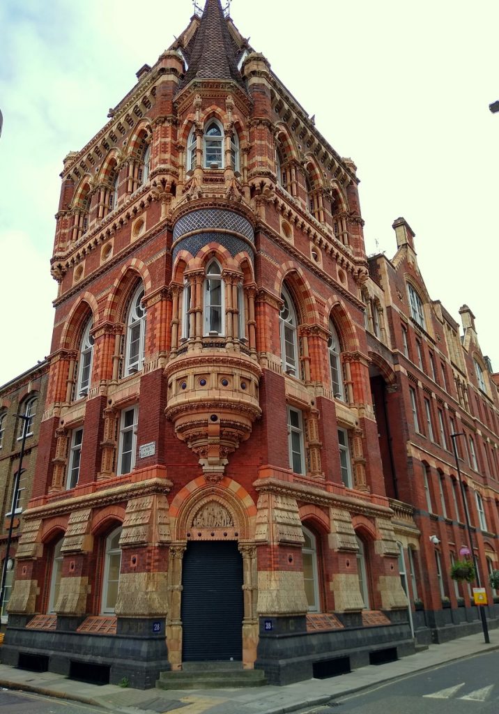 The front of the Doulton factory in Lambeth, London