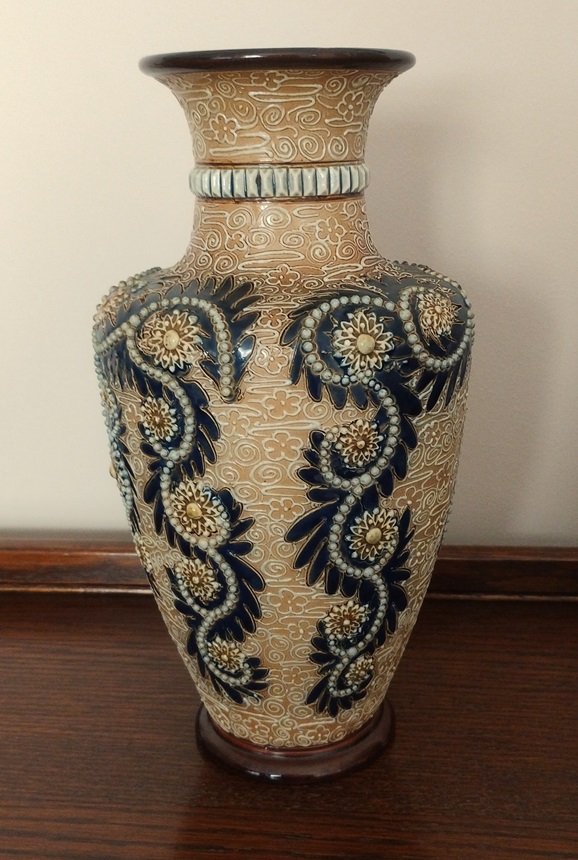 A beautiful, Royal Doulton vase designed by George Tinworth