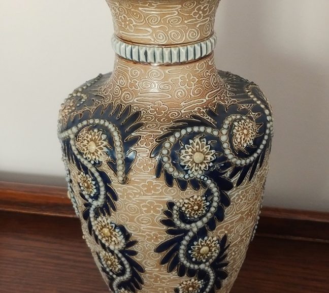 From our collection: A Royal Doulton vase designed by George Tinworth